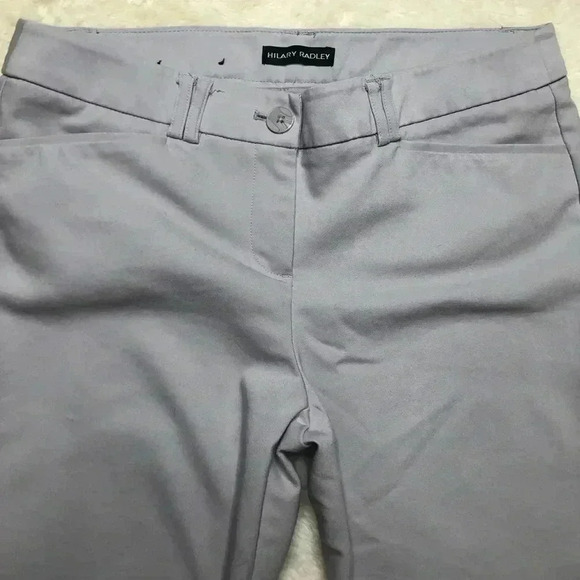 Hilary Radey Dress Pants Ankle Length Light Grey Size 8 - Picture 3 of 16